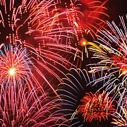 foc de artificii in noaptea de anul nou la ciorani