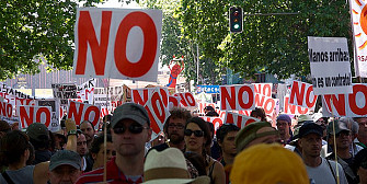 manifestatii de amploare in spania impotriva austeritatii