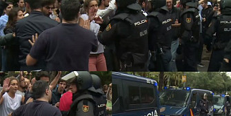 tensiuni in catalonia peste 300 de raniti s-au folosit gloante de cauciuc