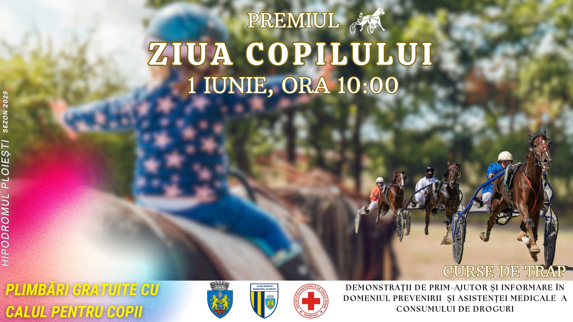 trap distractie si lectii de viata 1 iunie sarbatorit la hipodromul ploiesti
