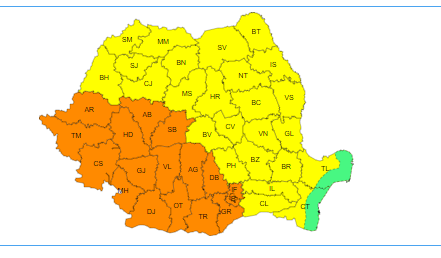 Cod galben de caniculă. Valul de căldura va afecta întreaga țară!
