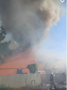 Incendiu locuințe în orașul Băicoi