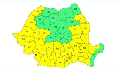 Cod galben de caniculă și disconfort termic pentru 1 august inclusiv în Prahova