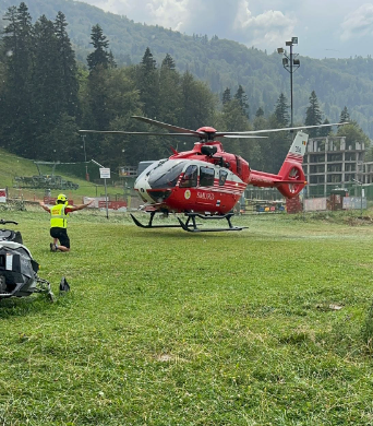 Copil rănit grav pe un traseu de mountain-bike în Azuga