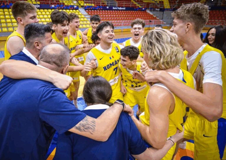 România U16, în semifinalele EuroBasket 2024 după victorie clară împotriva Suediei
