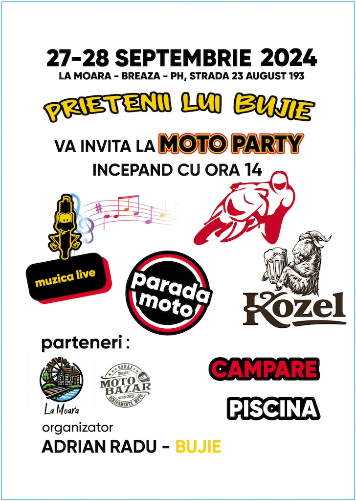 Motoare, muzică rock, grătare și distracție! Unde? “La Moară”, la Breaza