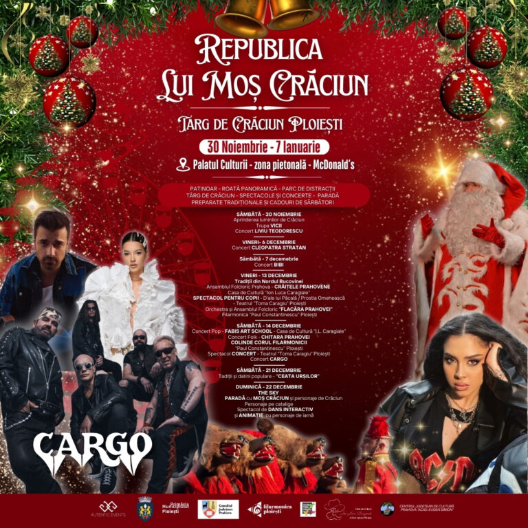 Republica lui Moș Crăciun aduce magia sărbătorilor de iarnă la Ploiești!