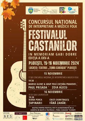 Festivalul Castanilor aduce muzica folk în Ploiești