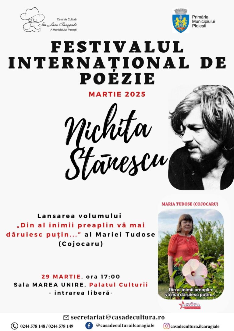 Lansare de carte la Festivalul „Nichita Stănescu”