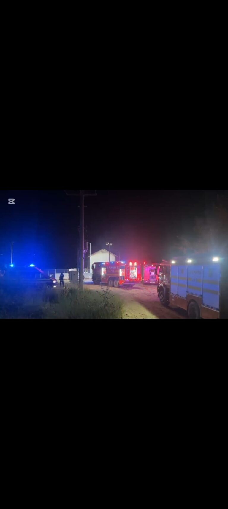 Alertă în Măgurele. Incendiu puternic la stația de epurare