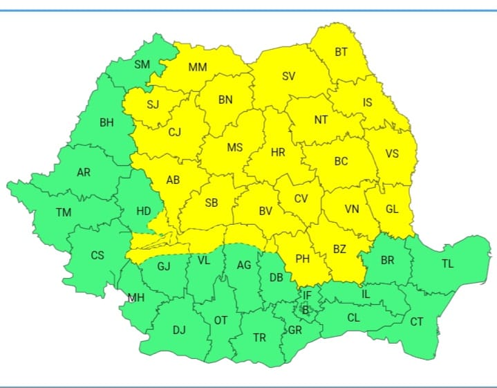 Se dezlănțuie cerul! Furtuni puternice lovesc azi mai multe regiuni din România