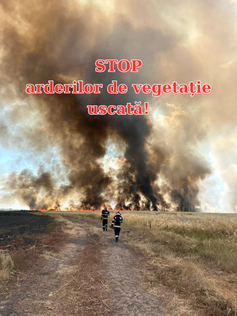 Incendiile de vegetație uscată iau amploare în Prahova din cauza neglijenței și vremii