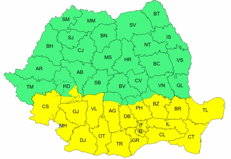 Crăciunul vine cu un cod galben de viscol