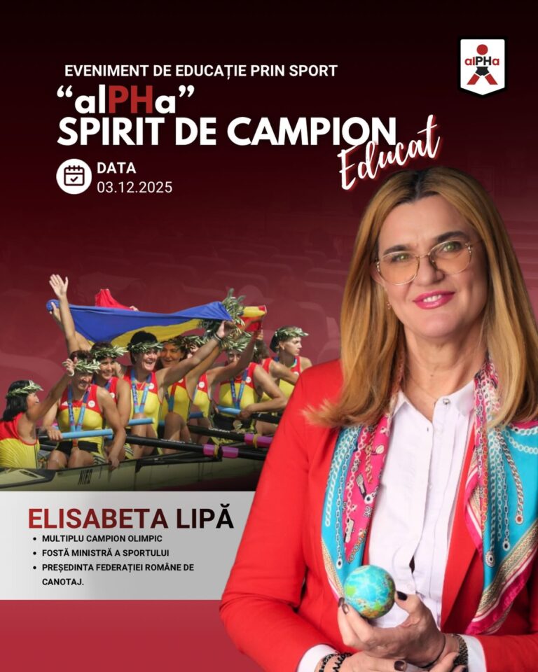 Elisabeta Lipă a răspuns invitaţiei clubului CS alPHa Prahova şi a participat la proiectul „Spirit de campion educat”